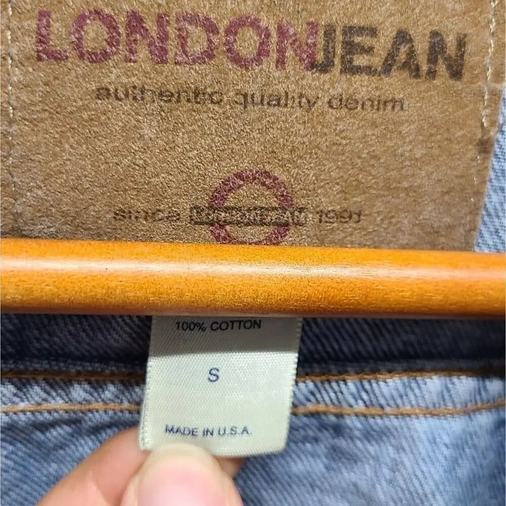 London Jean Womens Denim Jacket Size Small‎ Chest Pockets VTG Style - Picture 6 of 10